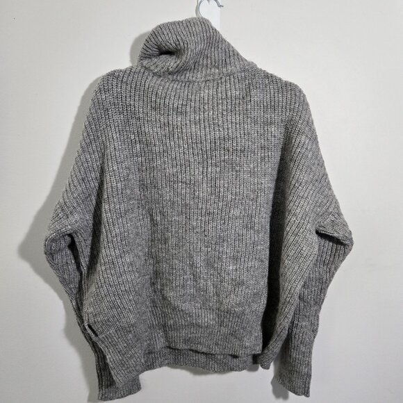 Calvin Klein high turtleneck sweater gray size L - Picture 3 of 3